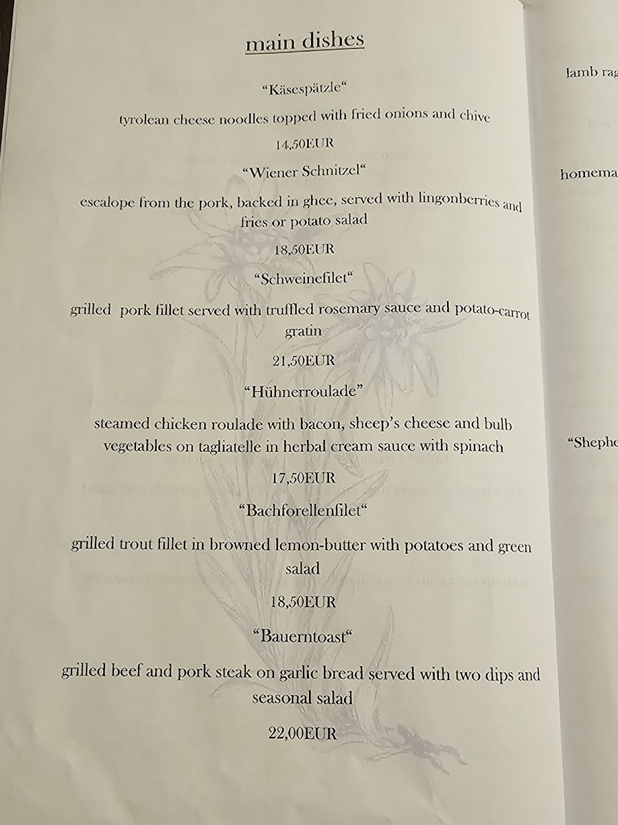 Menu Bauerngasthaus Draxl's Stuben-5