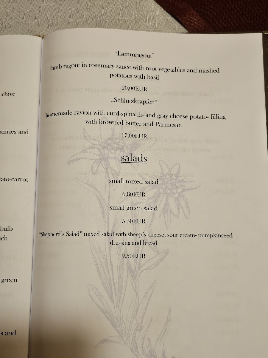 Menu Bauerngasthaus Draxl's Stuben-6